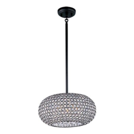 Maxim Five Light Bronze Beveled Crystal Glass Down Pendant 39878BCBZ